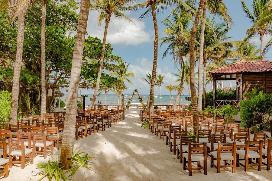 Áreas de celebración en Petit Laffite Beach Front Hotel & Bungalows, Playa del Carmen, Quintana Roo