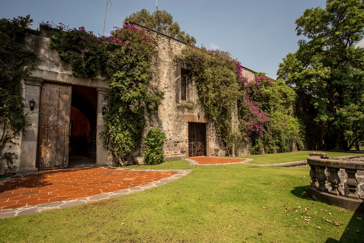 Detalle arquitectónico de Hacienda San Juan Bautista Amalucan — Puebla