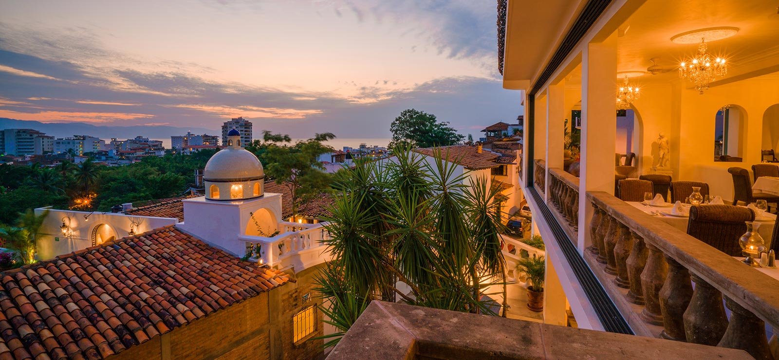 Detalle arquitectónico de Casa Kimberly — Puerto Vallarta