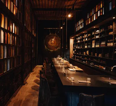 Detalle arquitectónico de Nomade Tulum — Tulum